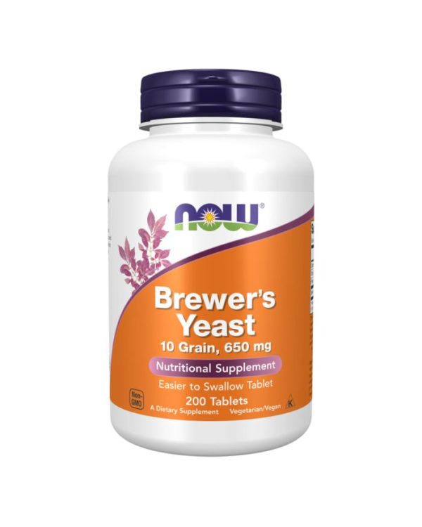 now BREWERS YEAST 10 GRAIN TABS 200'S