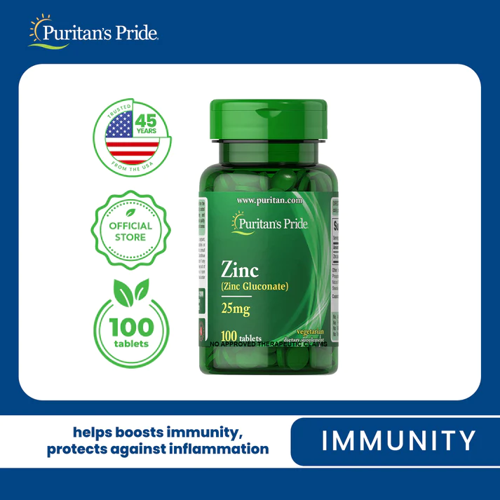 PP ZINC GLUCONATE 25MG 100'S