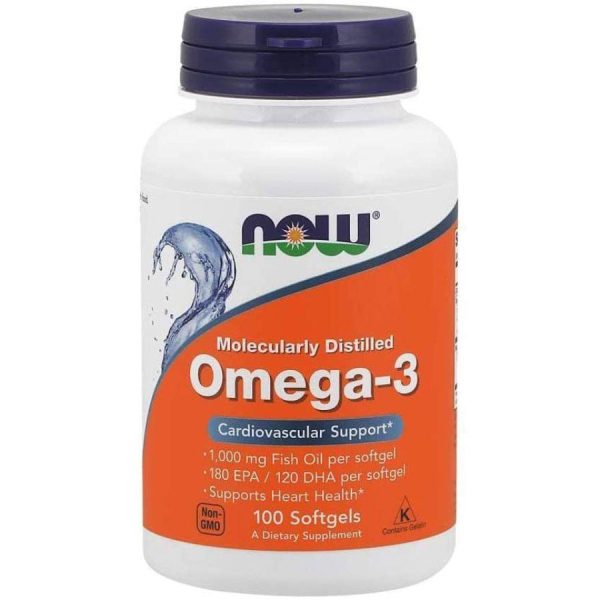 now OMEGA-3 1000MG S/GEL 100'S