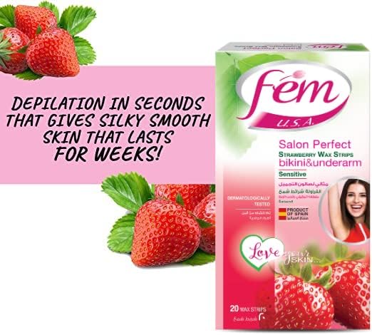 FEM BIKINI WAX STRIP-SENSITIVE SKIN 20 STRIPS