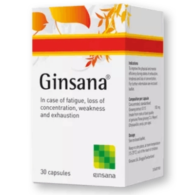 GINSANA CAP 100's