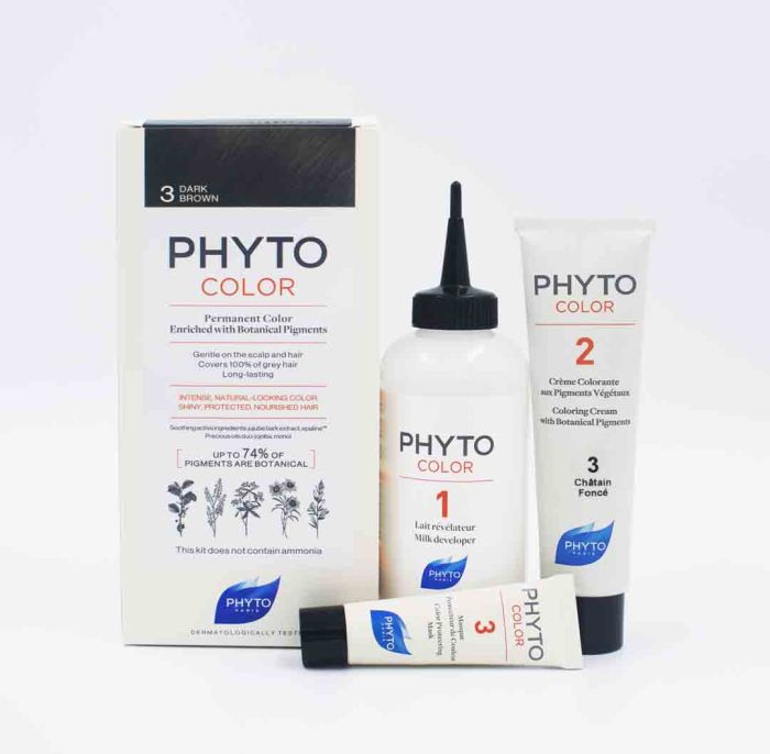 PHYTOCOLOR 3 DARK BROWN KIT