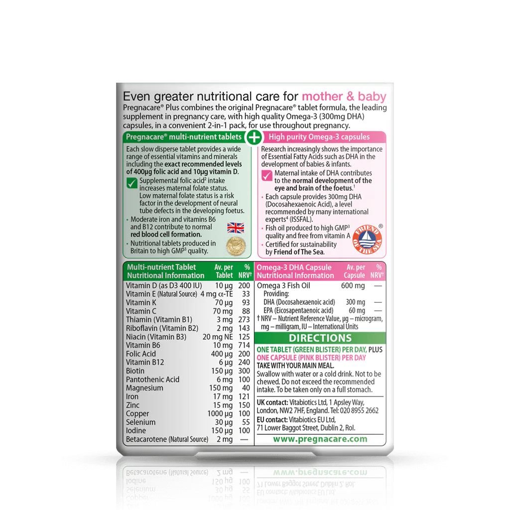 PREGNACARE PLUS TAB 56's - Image 2