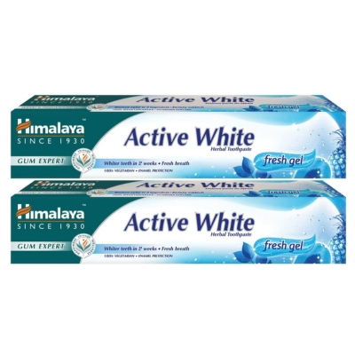 Himalaya T/Paste Active White Fresh Gel 2X100 mL