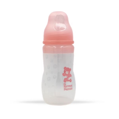 Pr006 240 mL Silicone Feeding Bottle-Pink