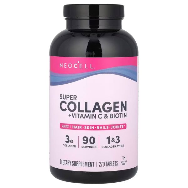 NEOCELL SUPER COLLAGEN WITH VITC+BIOTIN 270 TABLETS