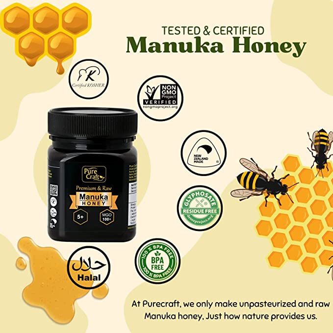 BN MANUKA ACTIVE HONEY MGO 100+ 250GM - Image 3