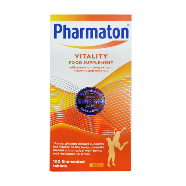 PHARMATON VITALITY TABLETS 100'S
