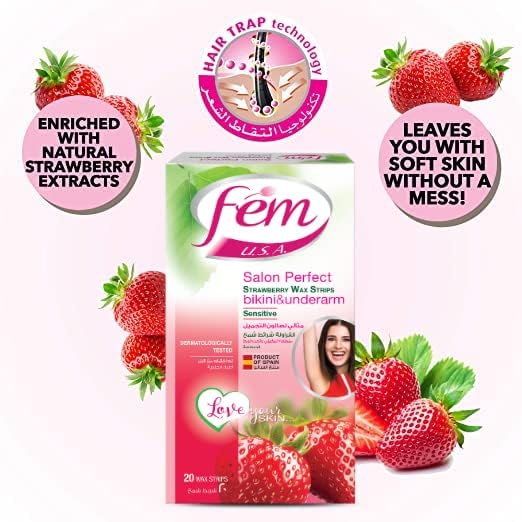 NAIR FACE WAX STRIPS 20 STRIPS - Image 2