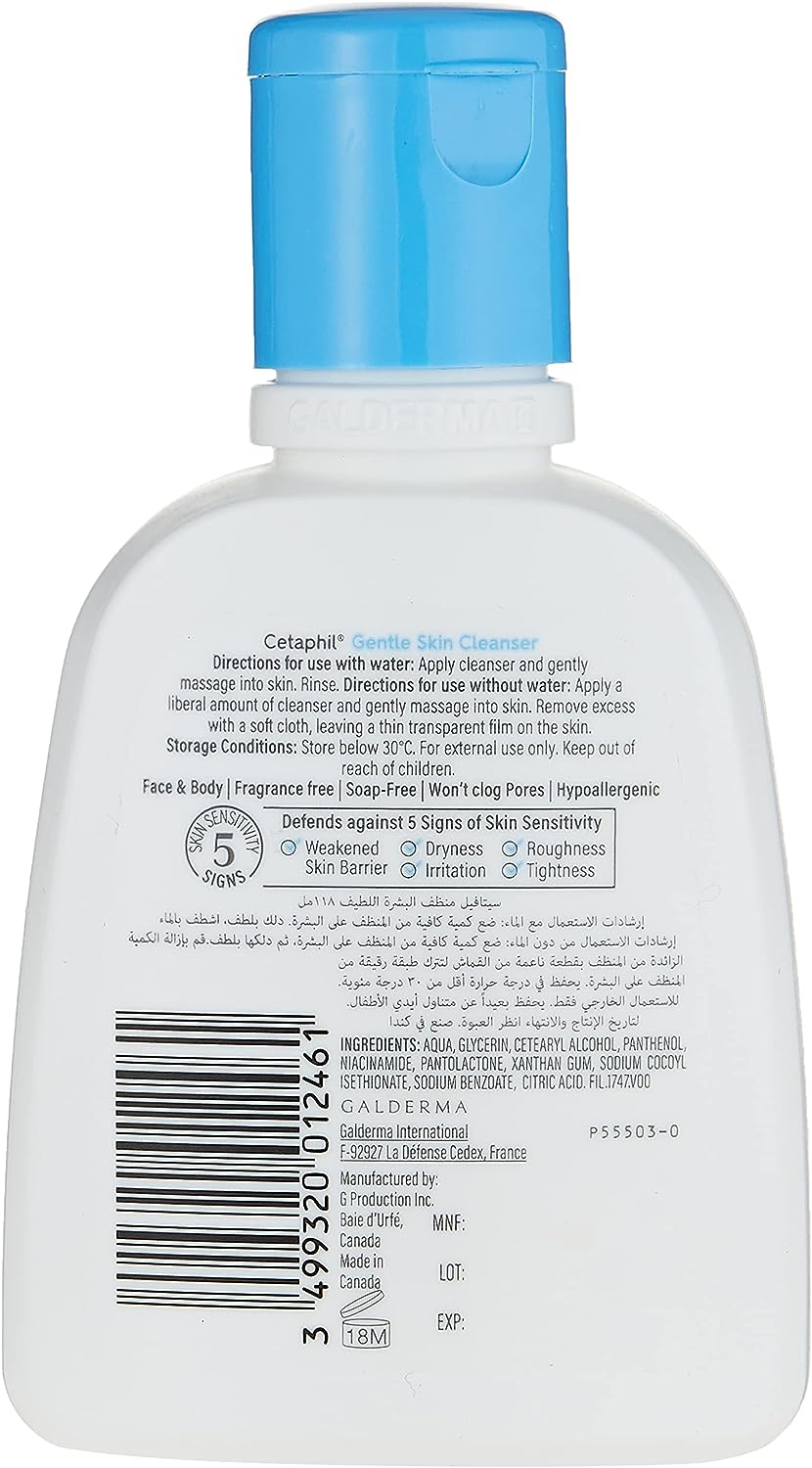 CETAPHIL GENTLE SKIN CLEANSER 118ML