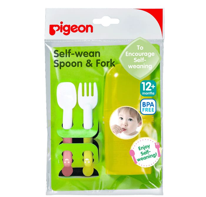 PIGEON WEANING SPOON & FORK SET