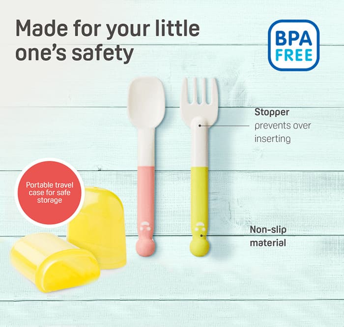 PIGEON WEANING SPOON & FORK SET - Image 4