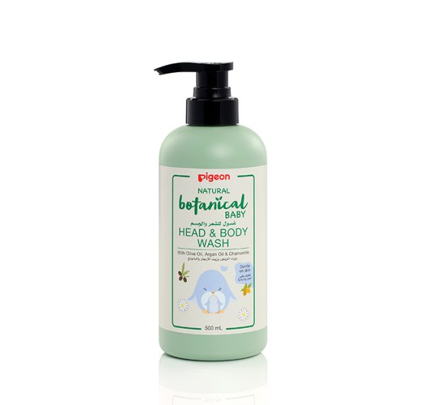 PIGEON NATURAL BOTANICAL BABY HEAD & BODY WASH 500ML