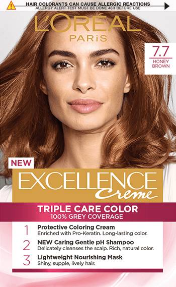 LOREAL PARIS EXCELLENCE 7.7 HONEY BROWN
