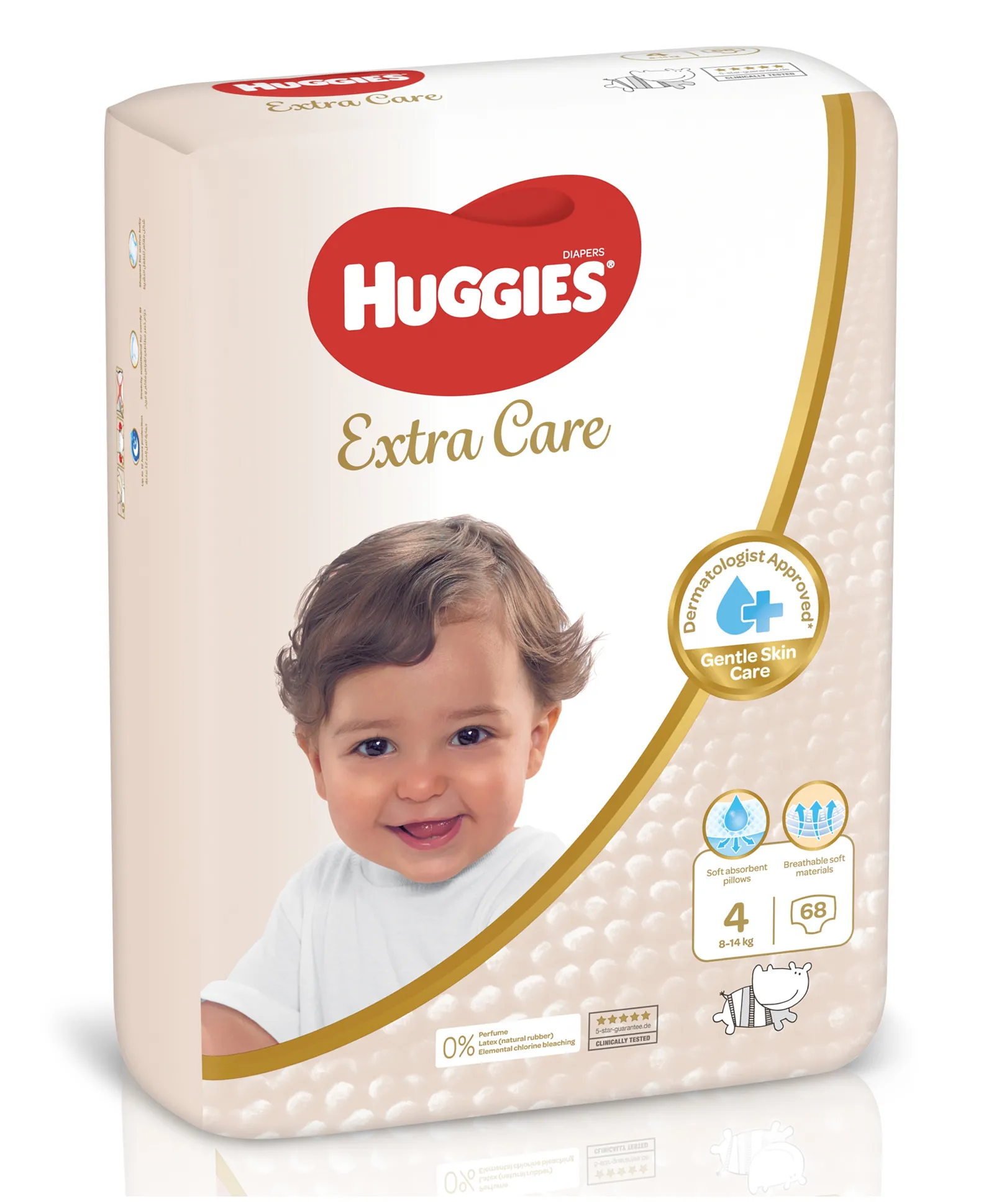 HUGGIES EX CARE JUMBO 4-68'S