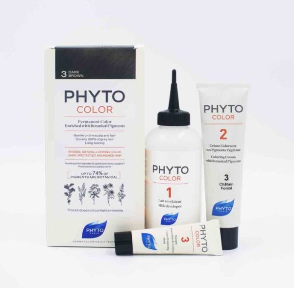 PHYTOCOLOR 3 DARK BROWN KIT