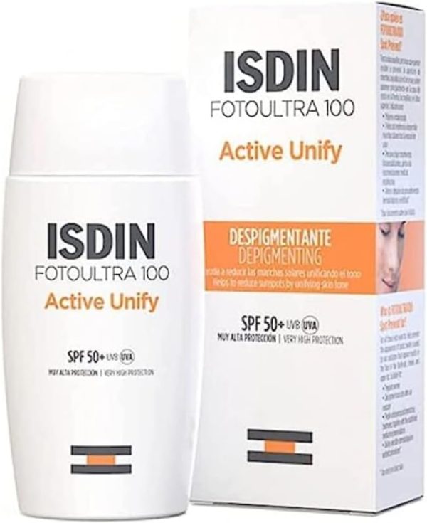 ISDIN FOTO ULTRA 100 ACTIVE SUNSCREEN UNIFY FUSION FLUID COLOR 50ML