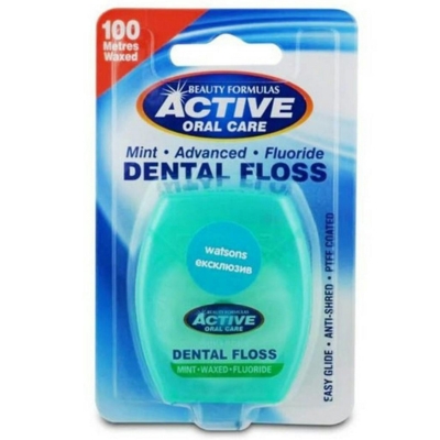 Bf Active Adv.Mint.Waxed+Flour 100M Floss.2035